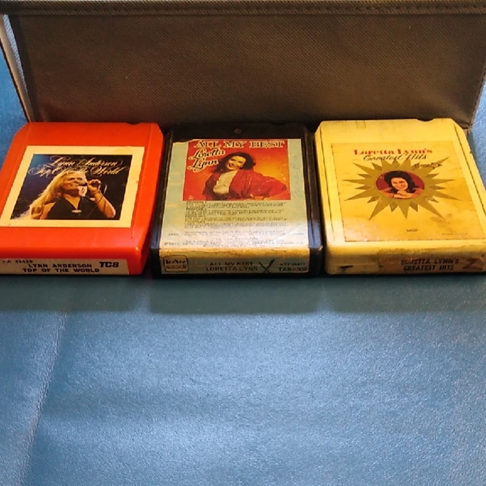 Vintage Loretta Lynn's 8-Track Tapes Collection Untried